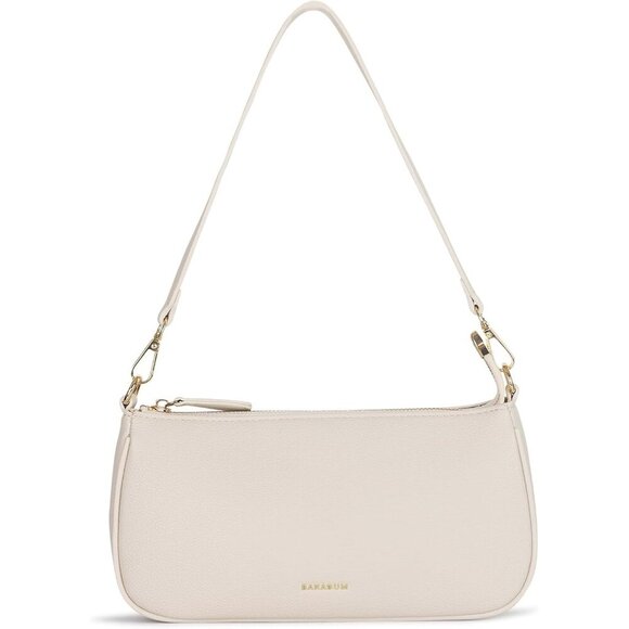 SOLD 🤍 🤍 Watermelon Tote 🤍 Pre serial Era 🤍 Has unique  Chic Retro PU Leather Clutch Tote with Zipper Closure for Women - Cream 10.4”